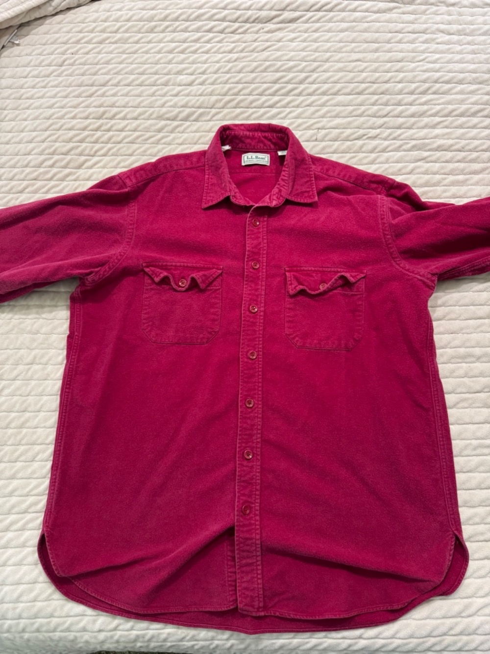 LL Bean Chamois Cloth Shirt MiUSA L Tall